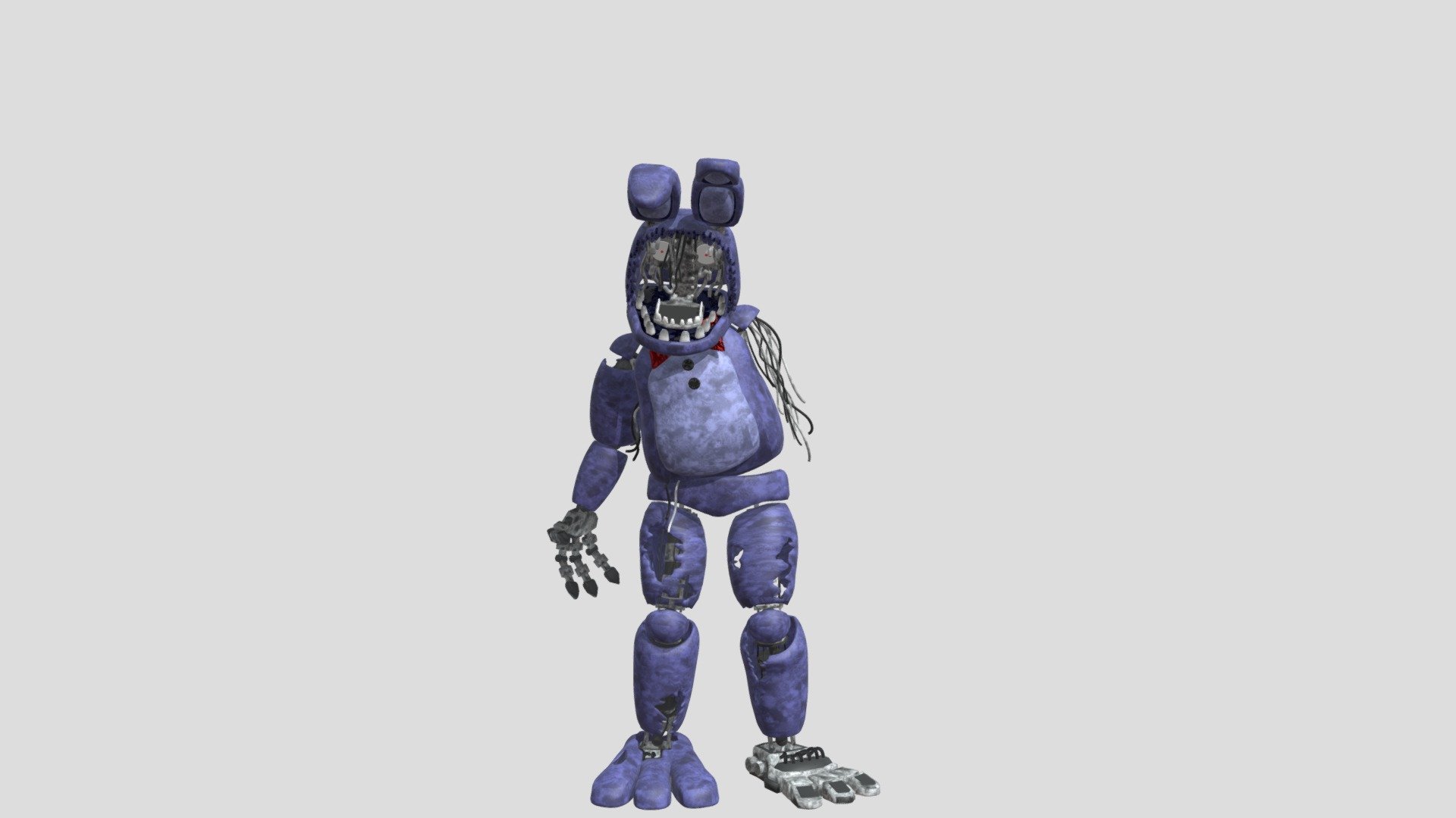 Withered Bonnie - Download Free 3D model by dwall8611 [a2376ec] - Sketchfab