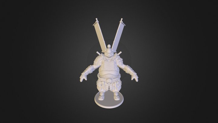 Pandaren Warrior 01 3D Model