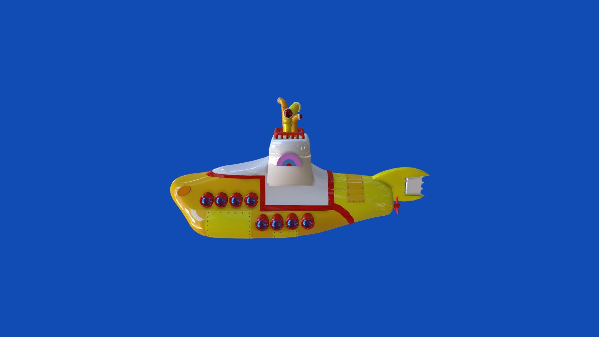 Yellow Submarine 3D model by Tanner1311 [a23a0d4] Sketchfab
