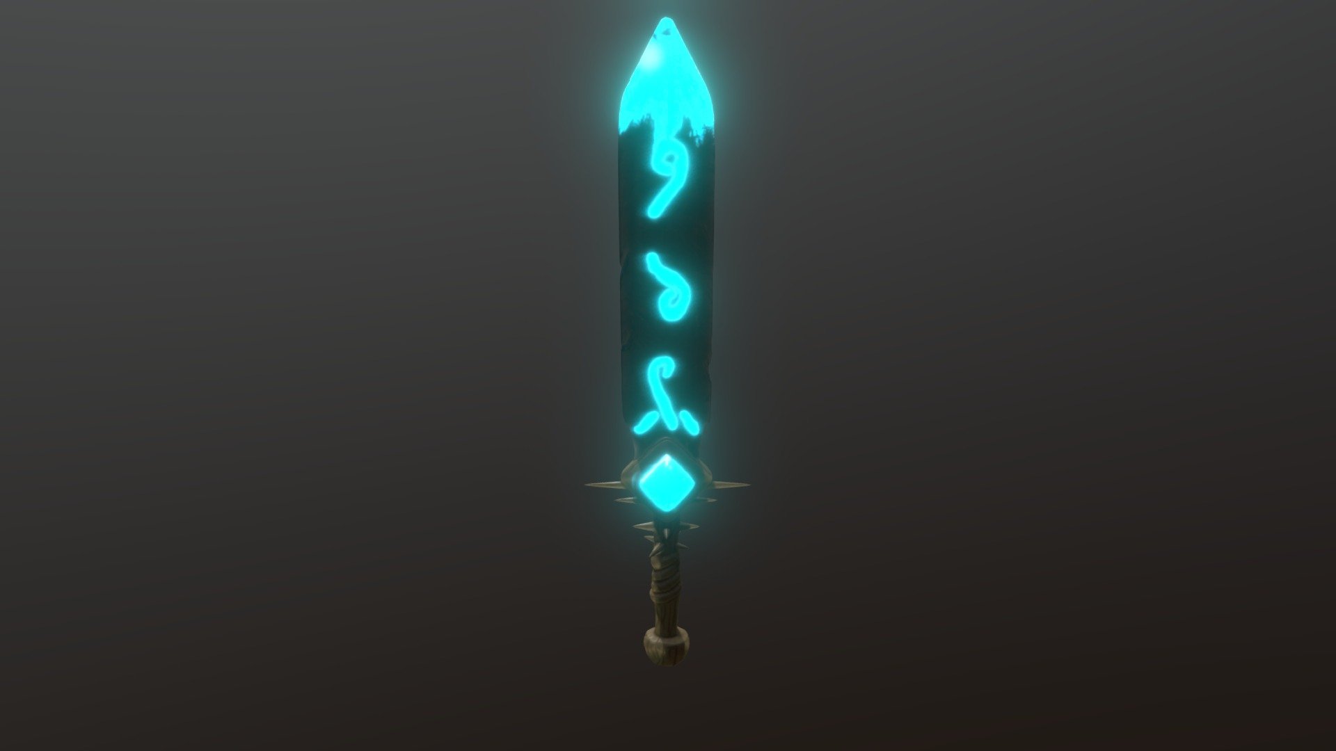 Ice Sword - 3d Model By Menora (@menorablues) [a23a361] - Sketchfab