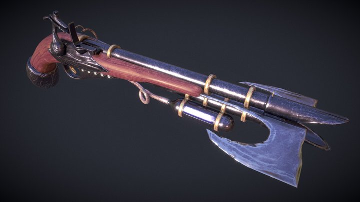 Steampunk flintlock 3D Model