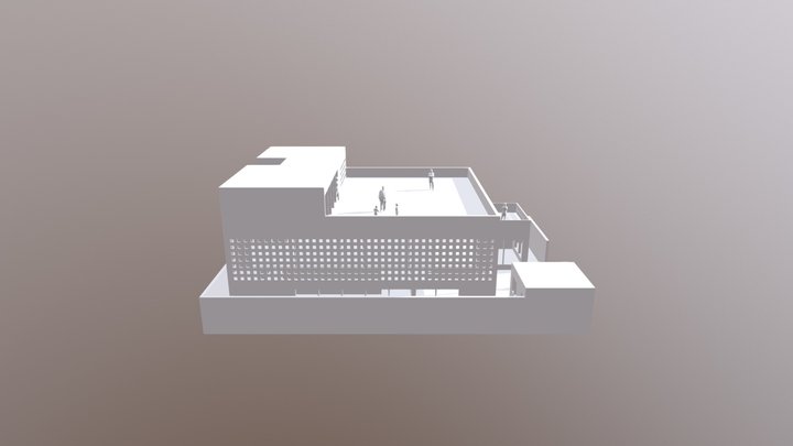 A Library Concept 3D Model