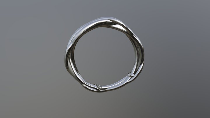 Branch wedding ring 3D Model