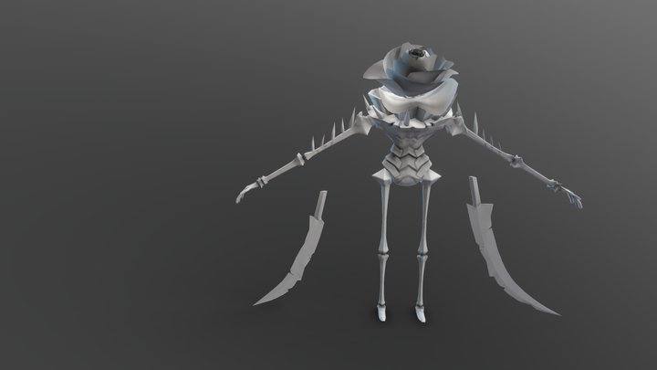 Demon Rose 3D Model