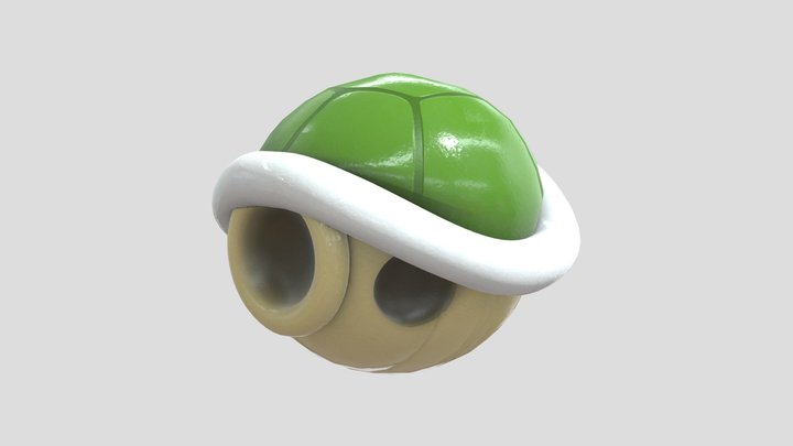 Mario Shell 3D Model