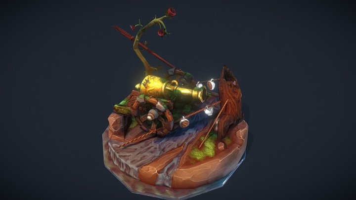 [StudentWork] Fairy home Cannon 3D Model