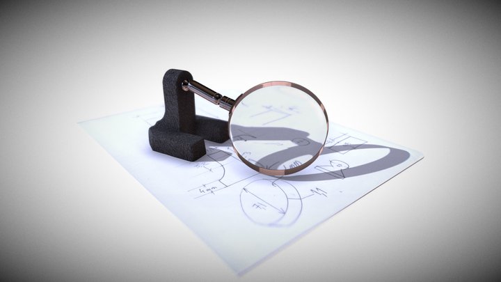 Magnifying glass 3D Model