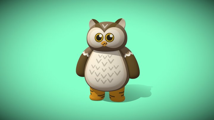 Toy Owl 3D Model