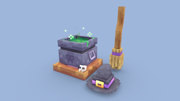 Witch Items 3D Model