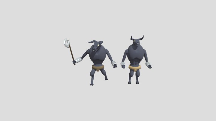 Minotaur T pose - Download Free 3D model by matisosanimation  (@matisosanimation) [040b9d3]