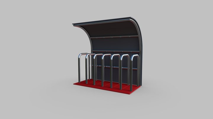 bycicle shelter 3D Model