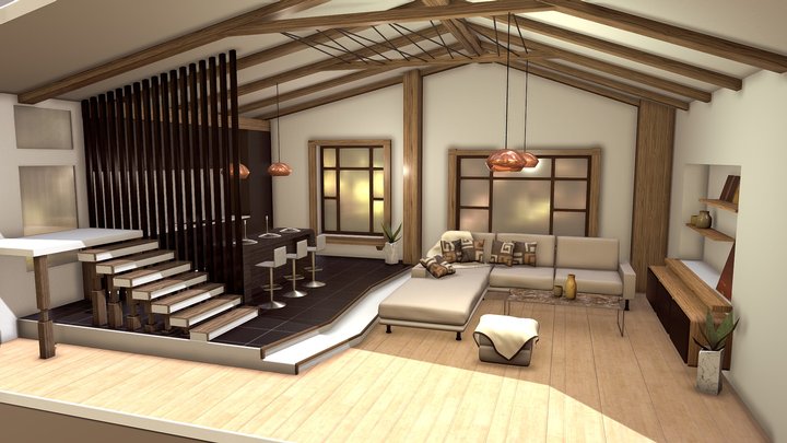 3d house interior design