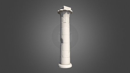Egypt Column WIP (748 triangles) 3D Model