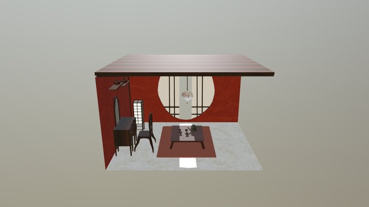Geisha Tea Room 3D Model
