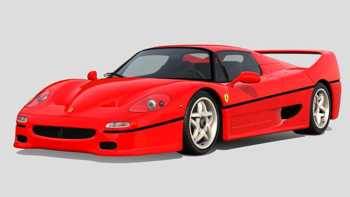 1995 Ferrari F50 – Free 3D Model STL
