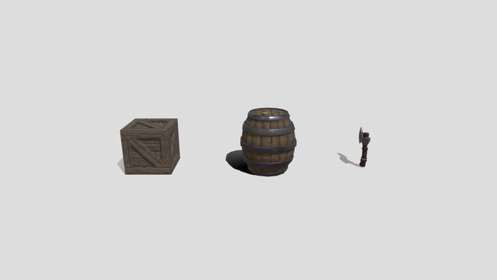 Fantasy Decor Props 3D Model