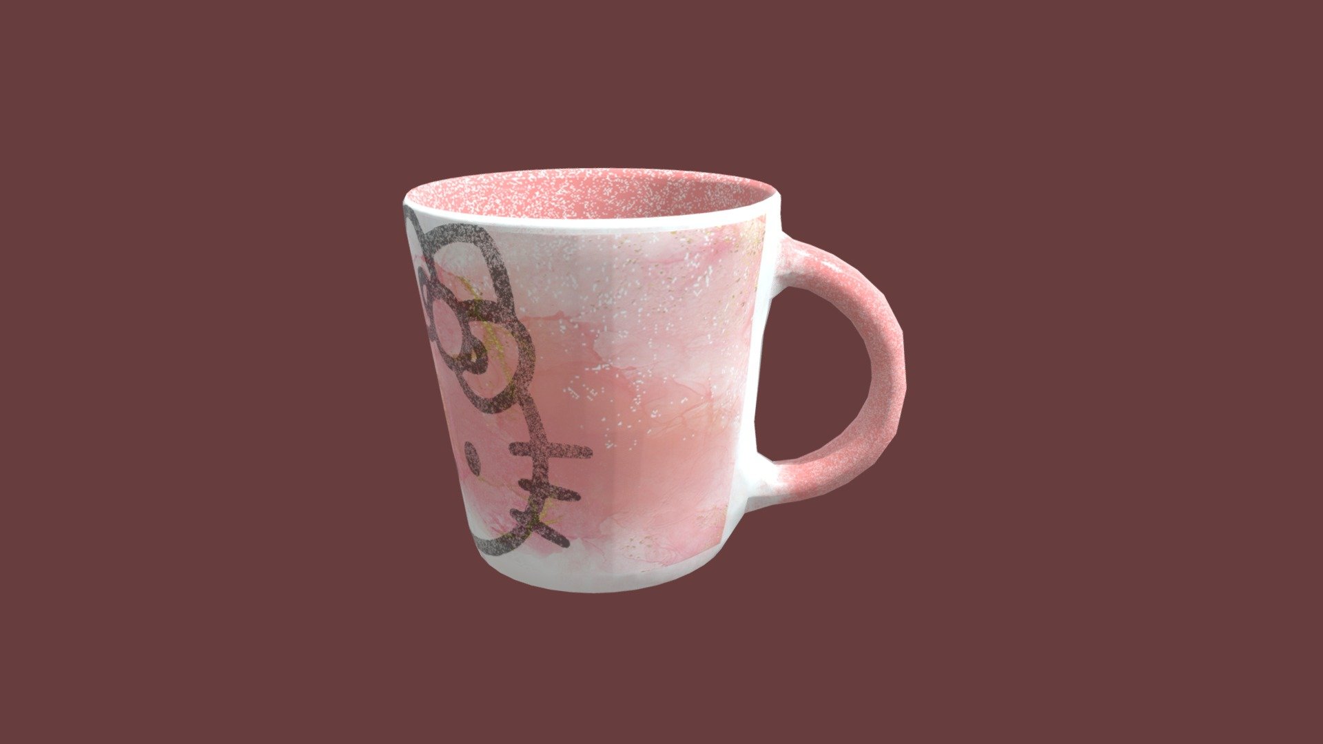 3D model Unique Coffee Mug VR / AR / low-poly