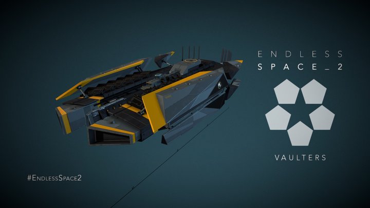 Endless Space 2 - Vaulters - Cruiser 3D Model