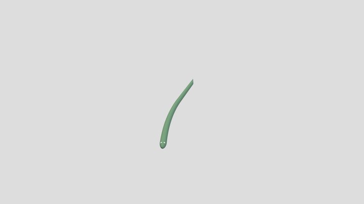 Simple green snake 3D Model