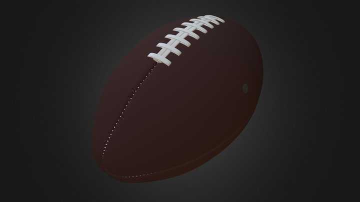 American football ball 3D Model