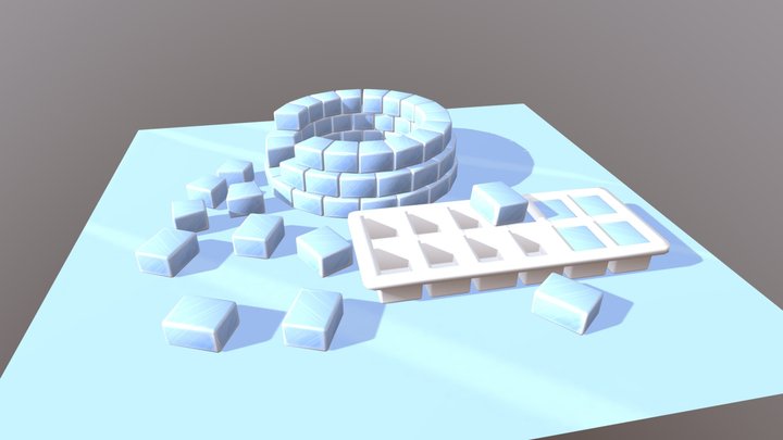 3December day 7: Igloo 3D Model