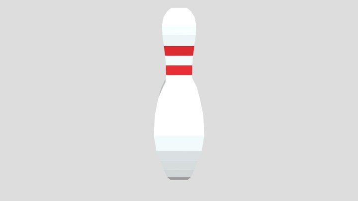 Low-poly Bowling pin