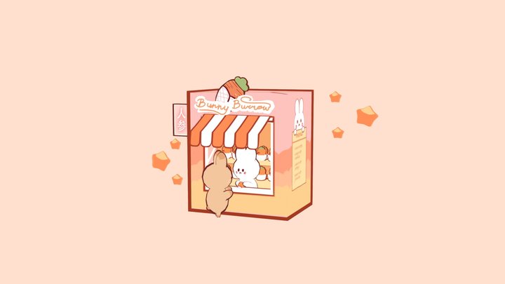 Bunny Burrow by @leendoodles 3D Model