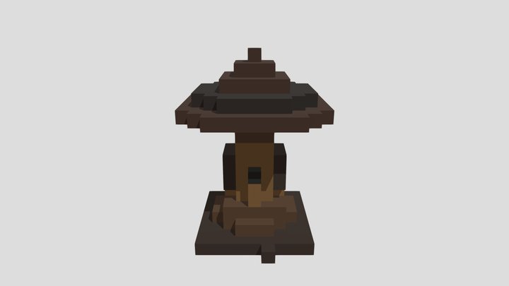 Mushroom Termite Mound - Voxel 32x32 – Modèle 3D gratuit STL