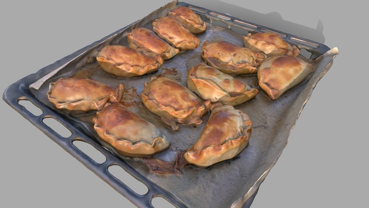 Fresh Empanadas on Oven Tray