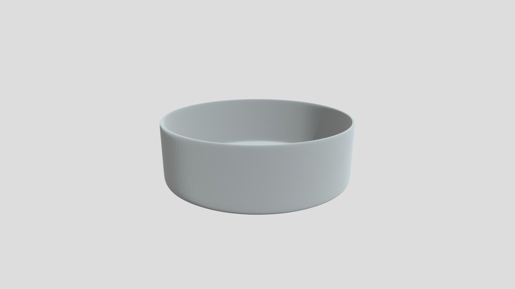 Round Counter Basin White