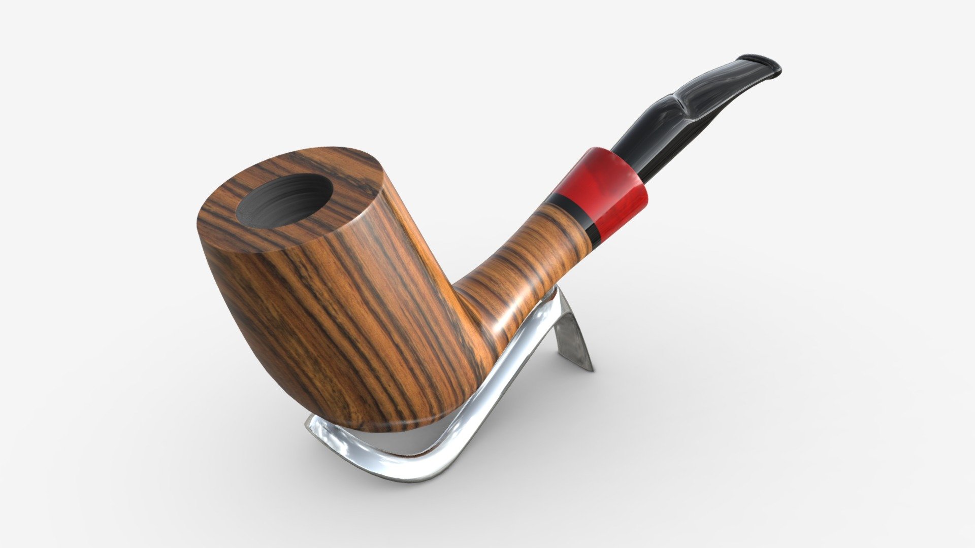 Smoking Pipe Half-bent Briar Wood 01 - Buy Royalty Free 3D model by ...