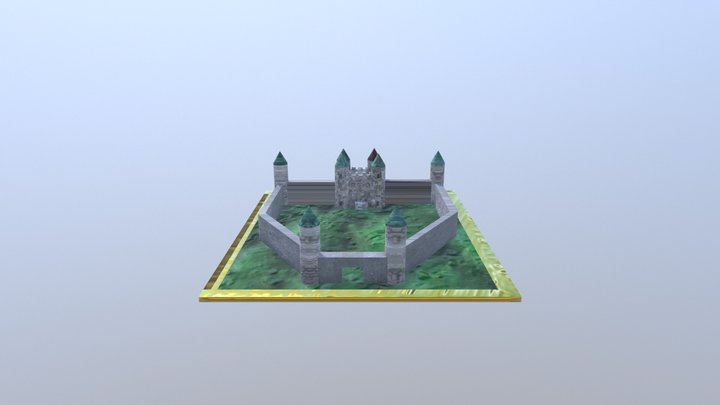 Toy castle 3D Model