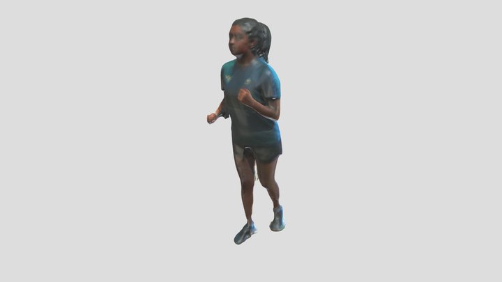 Michelle running 3D Model
