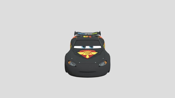 Carbon Fiber Lightning 3D Model