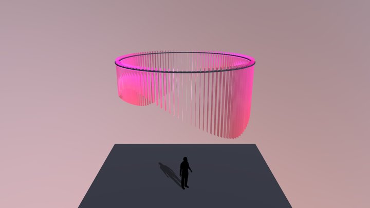 AWS Chandelier - Silent Disco 3D Model
