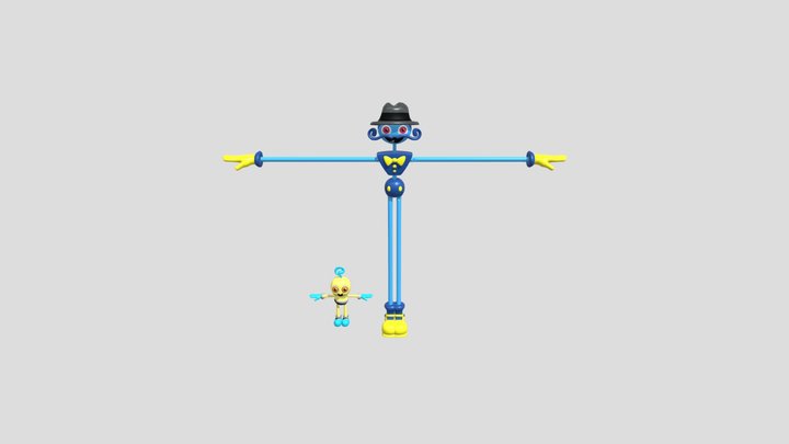 Daddy Long Legs And Baby Long Legs (PPT) 3D Model