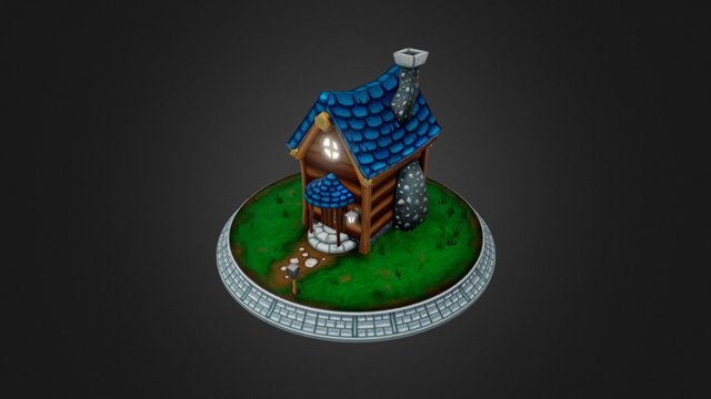 Low Poly House 3D Model