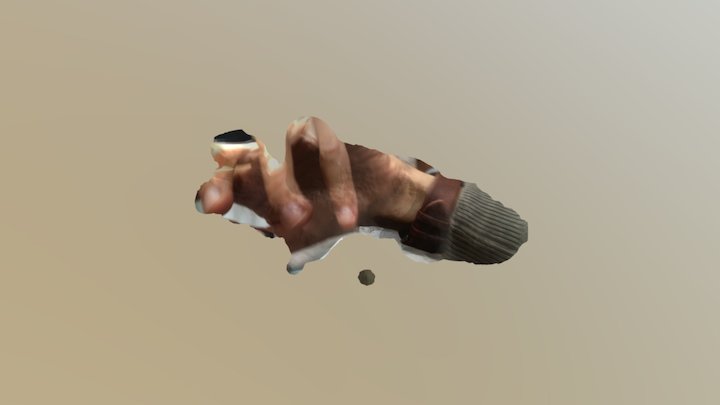 Hand and bed 3D Model