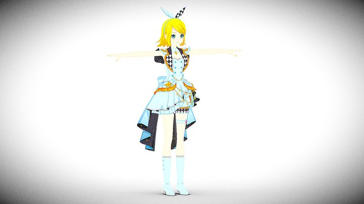 Rin (¡MOREMOREJUMP!) – Gratis 3D-model STL