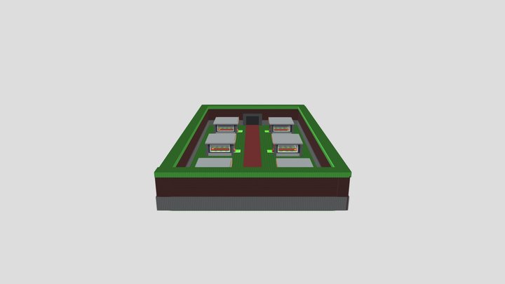ROBLOX 3D Garden Display 3D Model