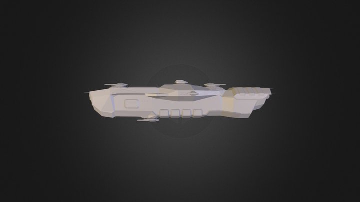 Hiigaran Advanced Destroyer 3D Model
