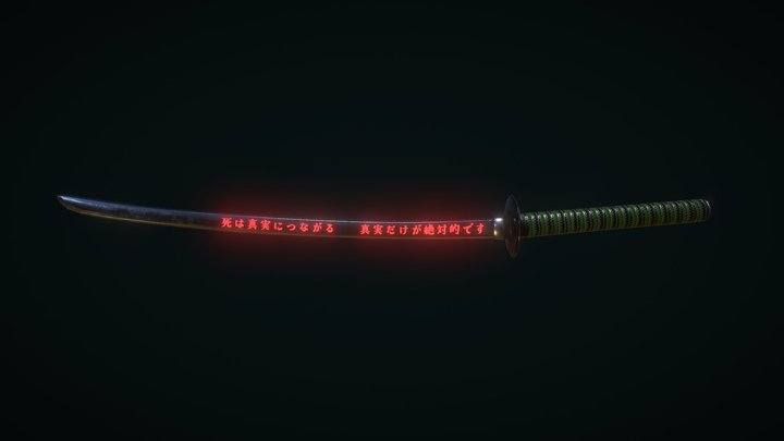 Katana of Truth (color variations) 3D Model