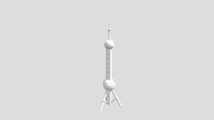 东方明珠Oriental Pearl TV Tower 3D Model