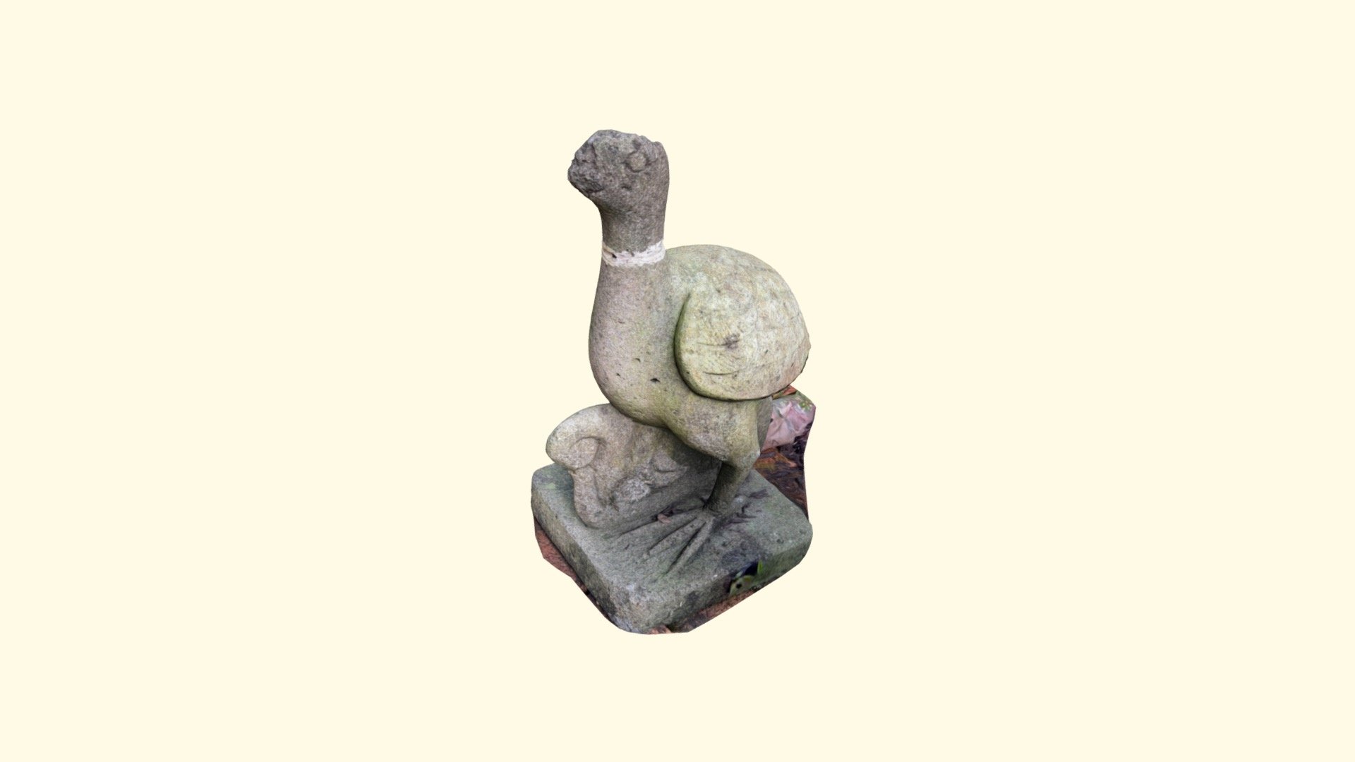 Sang Nila Utama Garden Stone Sculpture Chicken