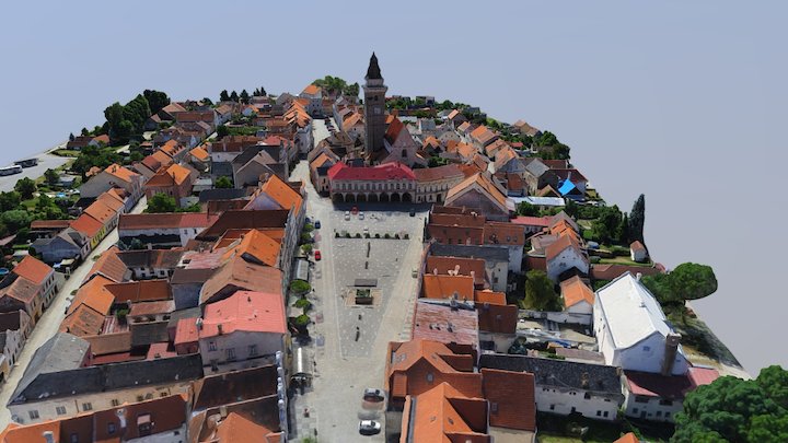 Slavonice - náměstí 3D Model