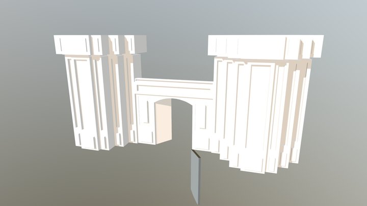 Castle Front 3D Model
