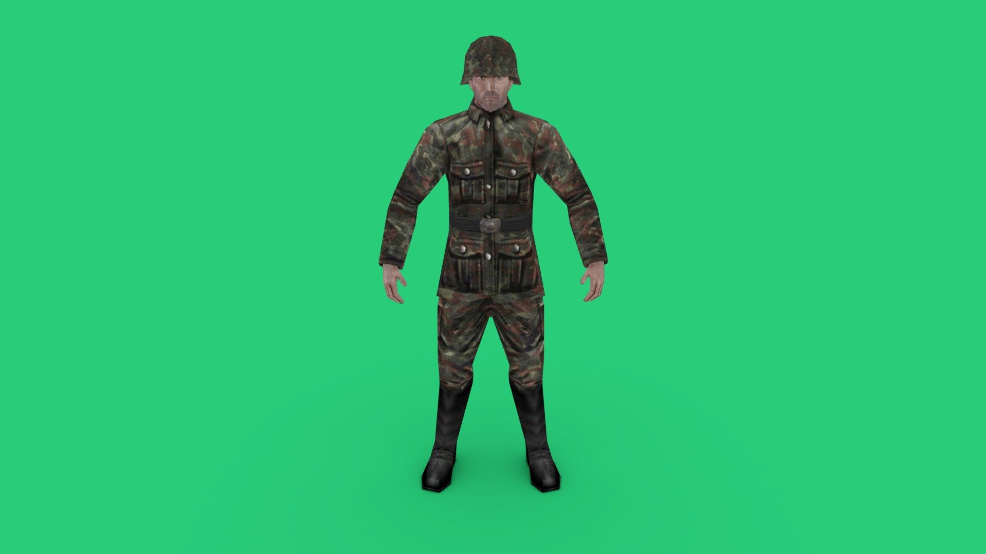 Soldier17 from FPS creator classic - Download Free 3D model by ...