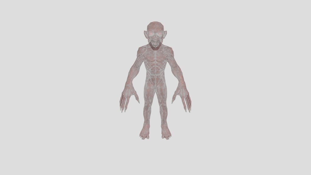 Alien Zombie Lowpoly