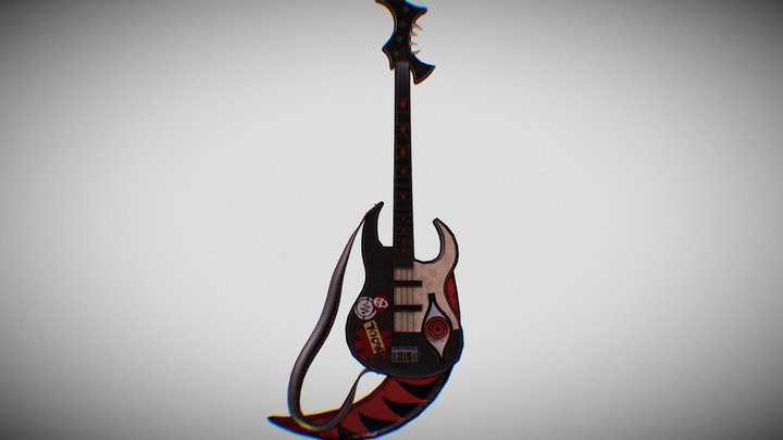 Soul Eater Guitar 3D Model