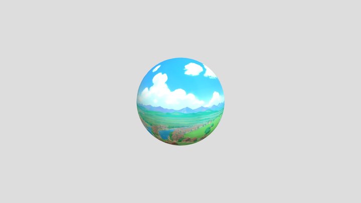 Free Skybox anime village